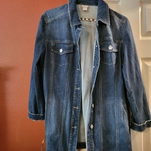 long denim jacket